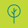 Spring green forest icon